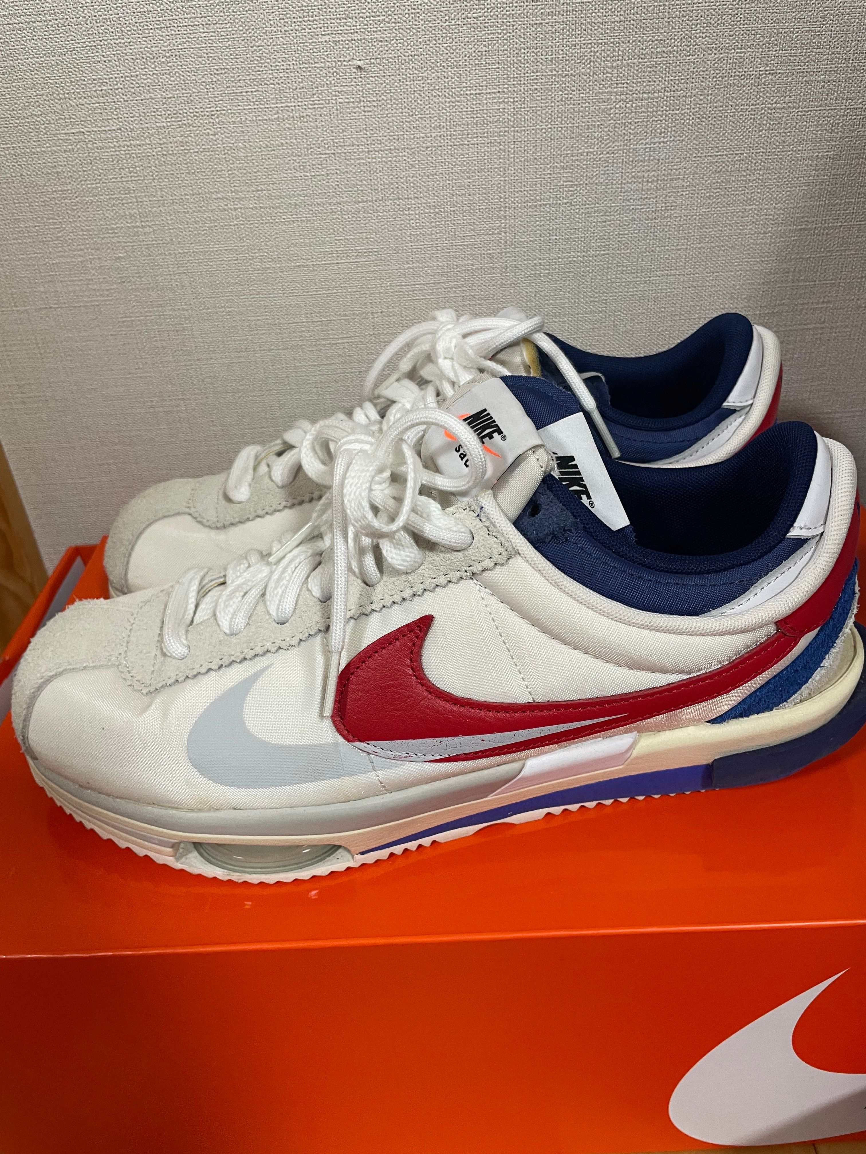 sacai × Nike Zoom Cortez "White and University Red"