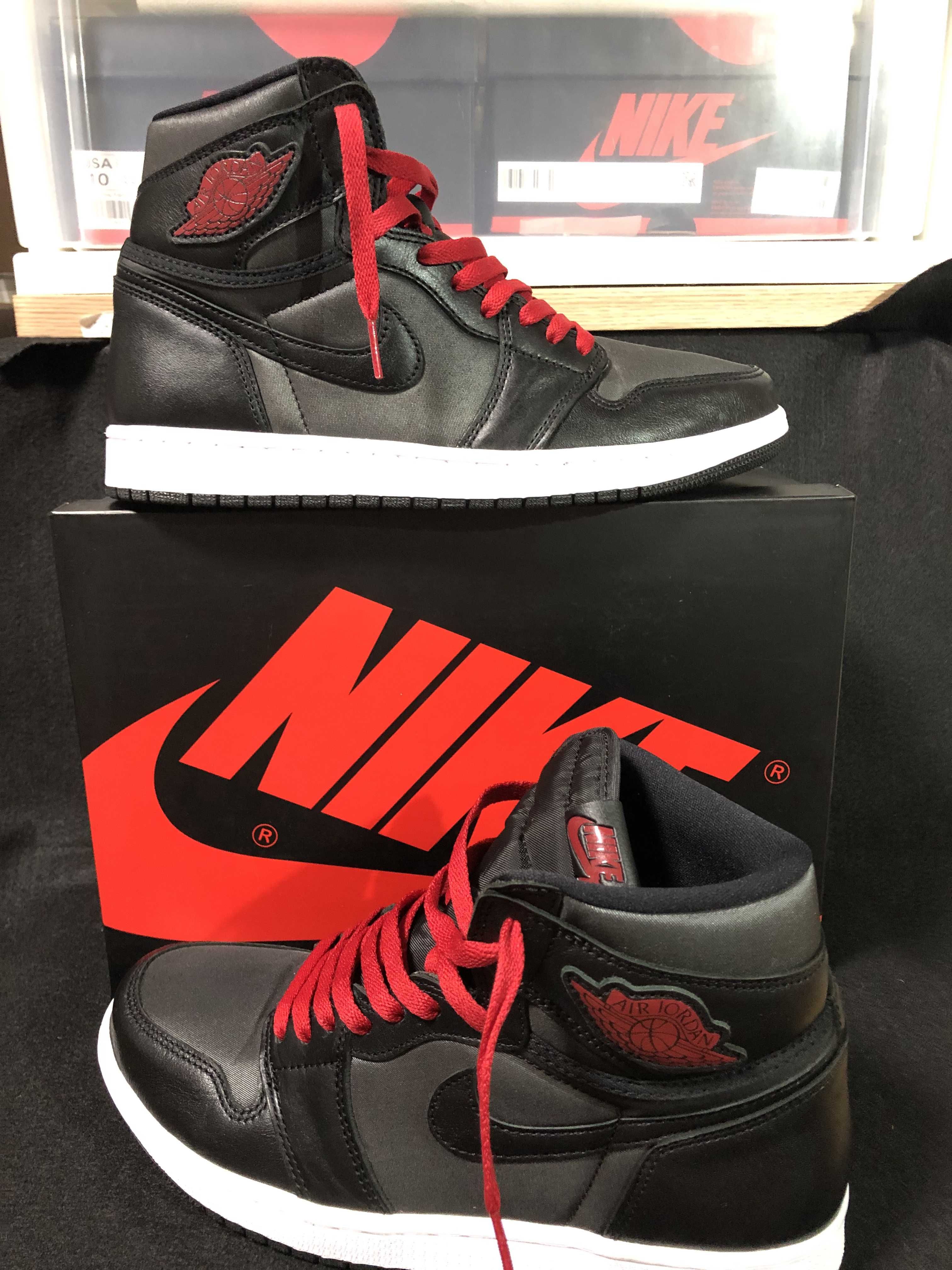 Nike Air Jordan 1 Retro High OG "Black/Metallic Silver/Gym Red"  