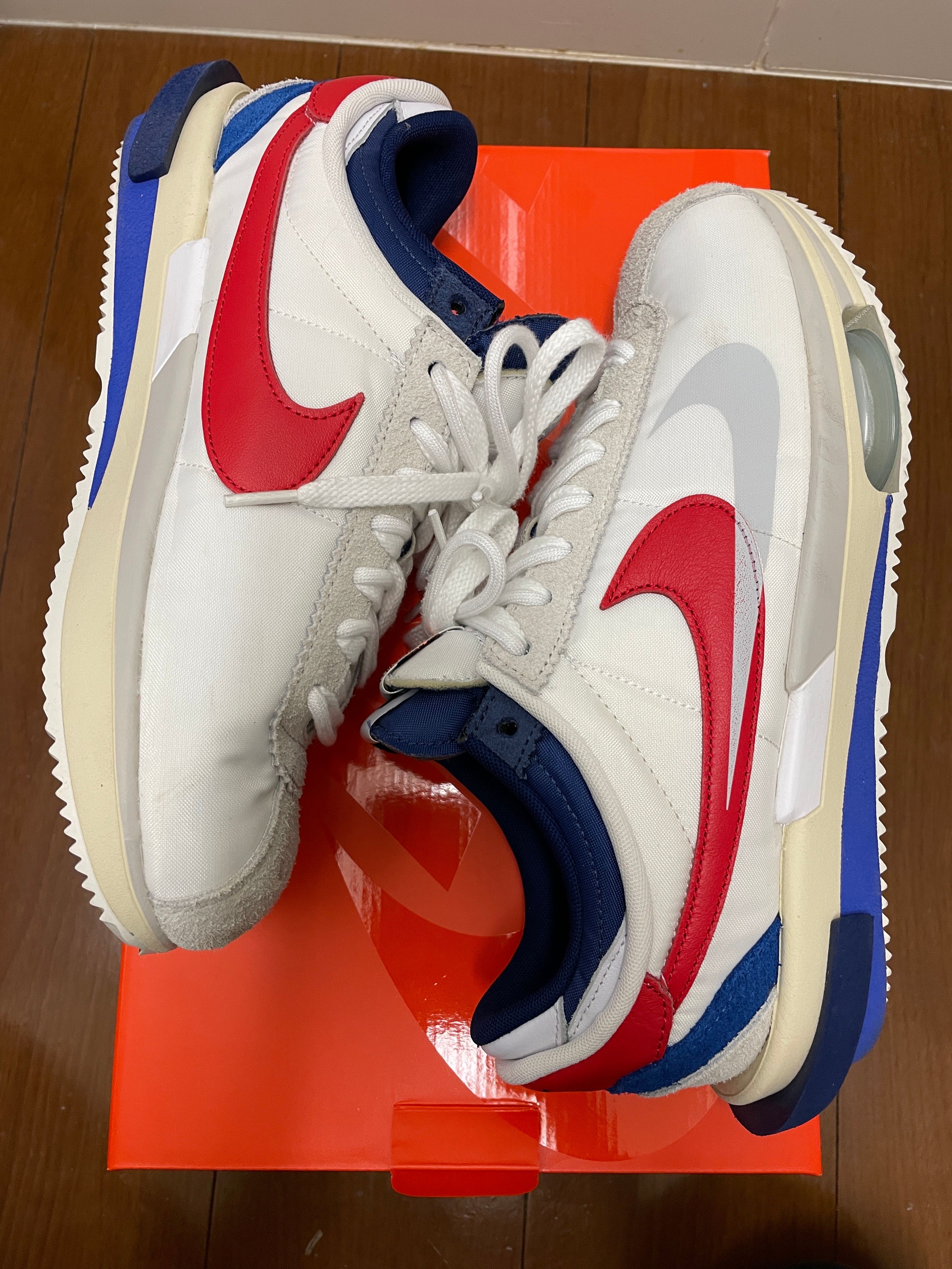 sacai × Nike Zoom Cortez "White and University Red"