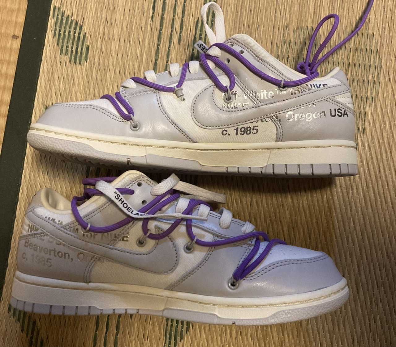 Off-White × Nike Dunk Low "Sail/Neutral Gray"