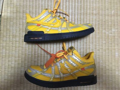 Off-White × Nike Air Rubber Dunk "University Gold"