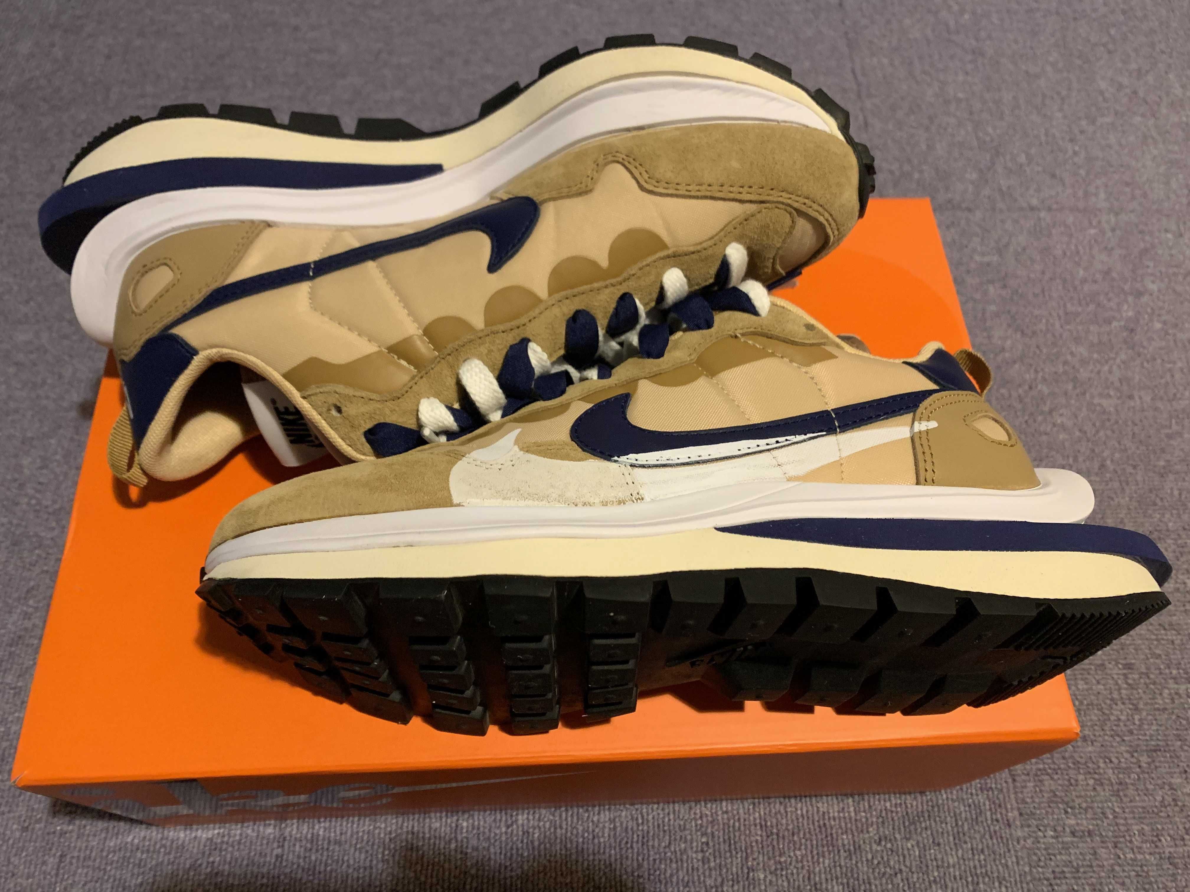 Sacai × Nike Vapor Waffle "Sesame And Blue Void"