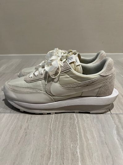 sacai × Nike LDV Waffle "Triple White"