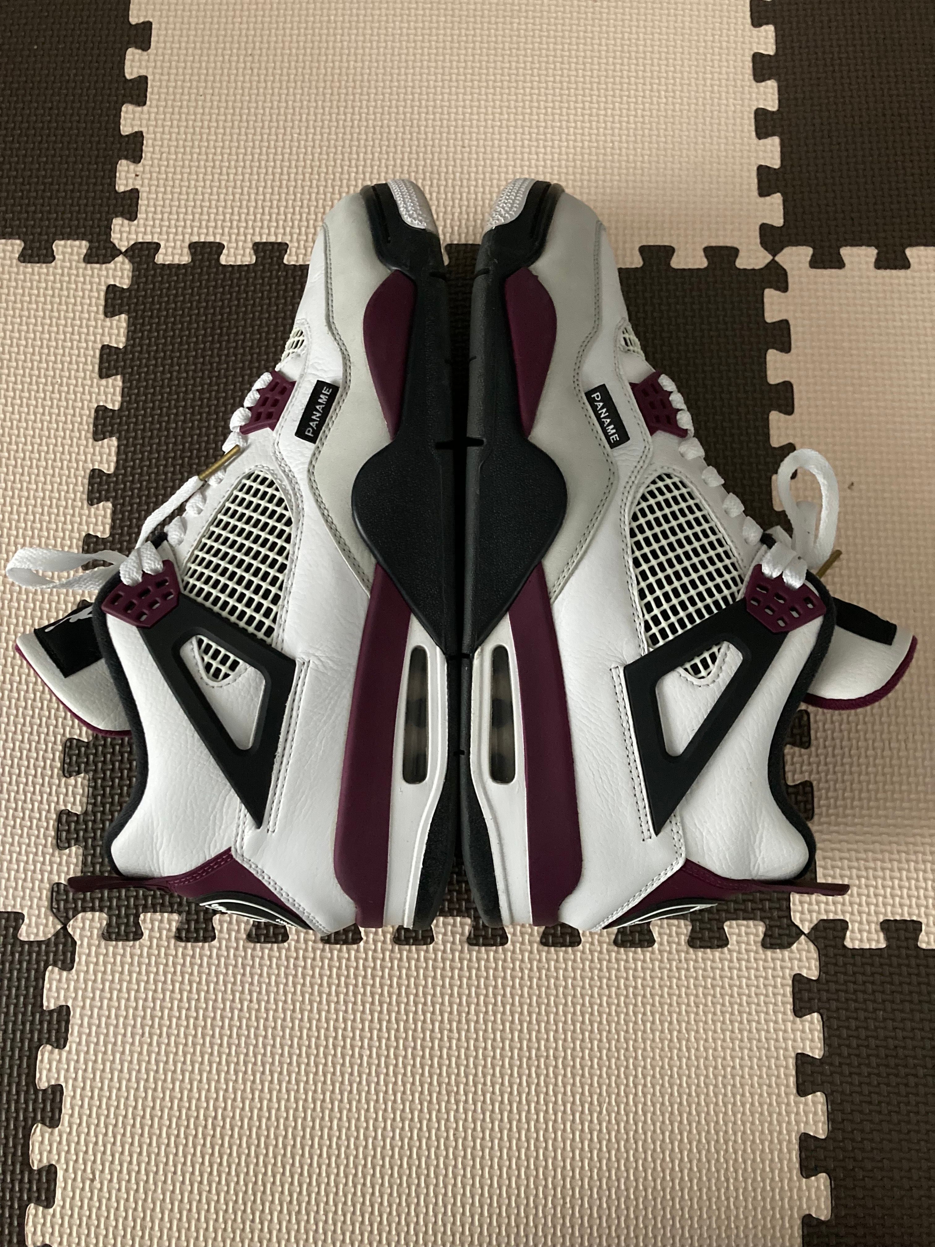 Paris Saint Germain ×Nike Air Jordan 4 Retro "White/Bordeaux/Neutral Gray"