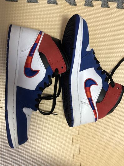 NIKE AIR JORDAN 1 MID "WHITE/BLUE/RED"