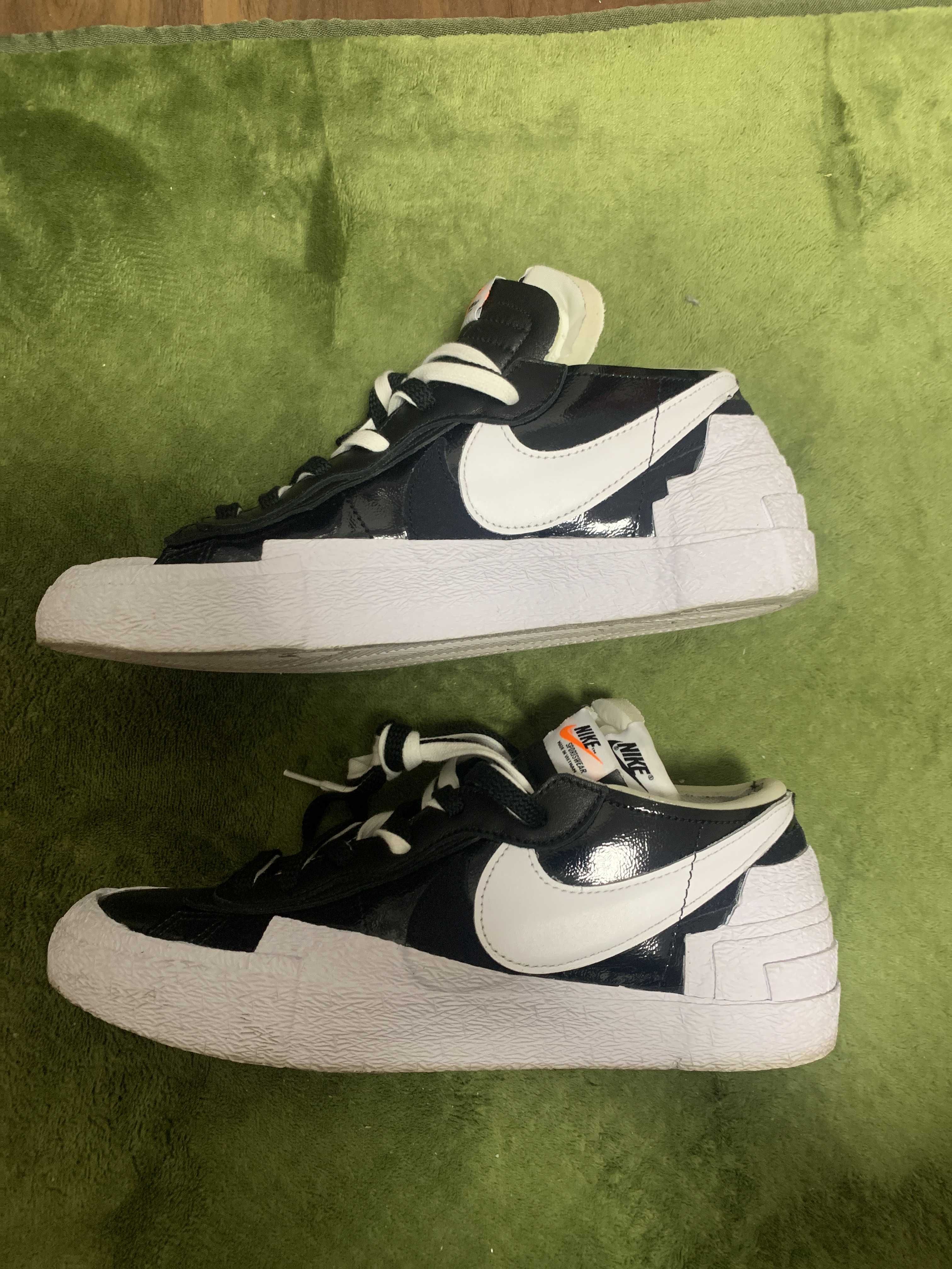 sacai × Nike Blazer Low "Black Patent Leather"