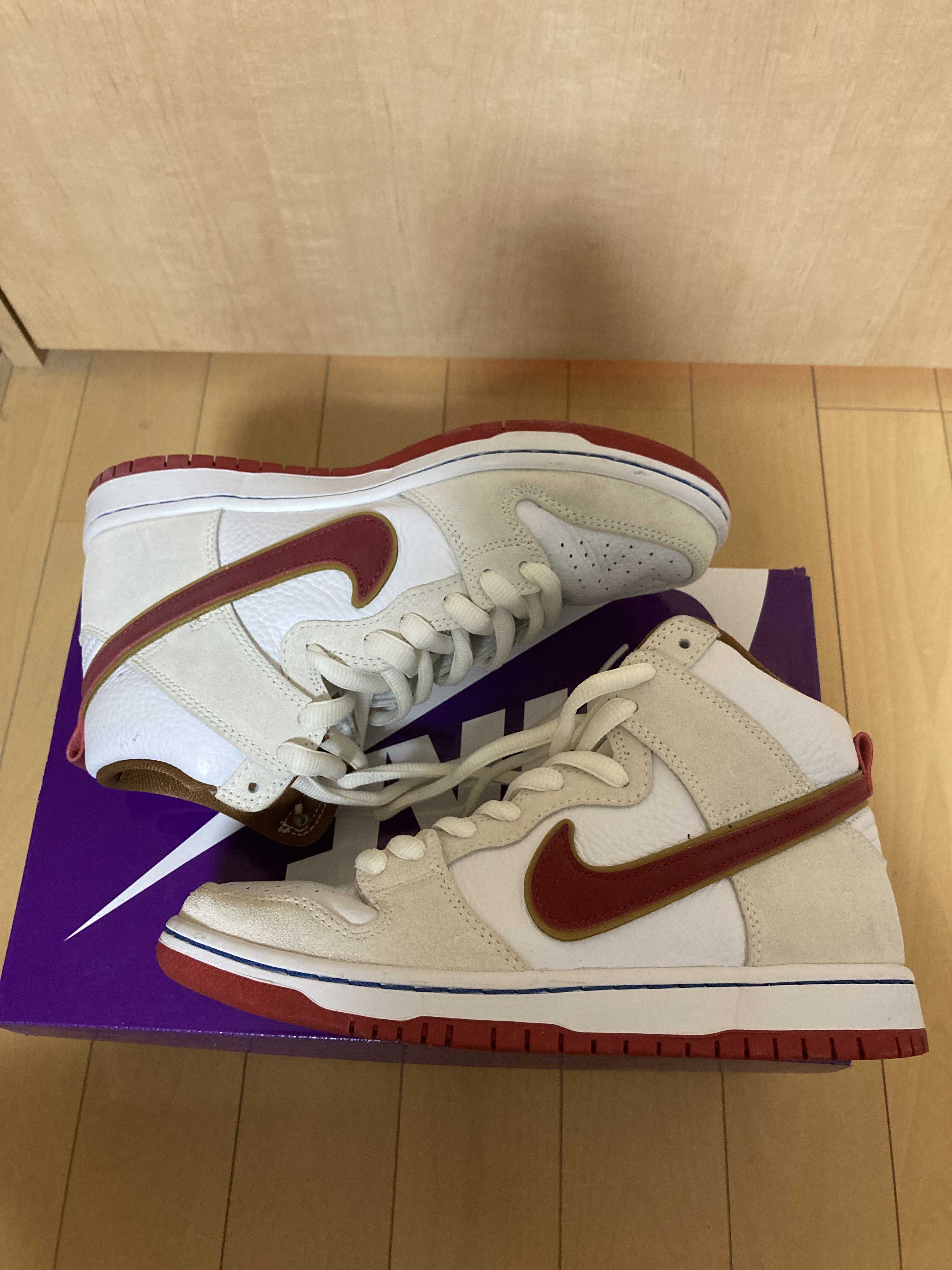 Nike Dunk High Pro "Sail/Team Crimson"