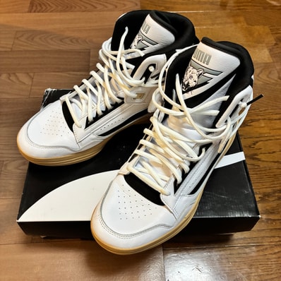 Rhude × Puma Clyde All Pro Kuzma Mid "White Black"