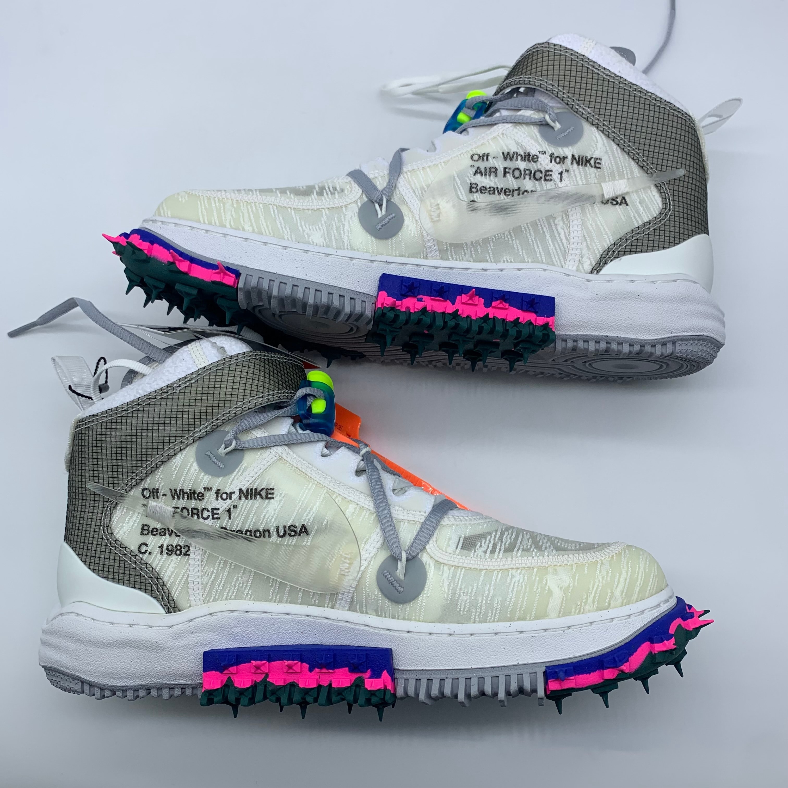Off-White × Nike Air Force 1 Mid "White"