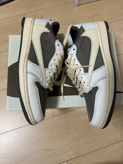 Travis Scott × Nike Air Jordan 1 Low OG SP "Reverse Mocha/Sail and Ridgerock"