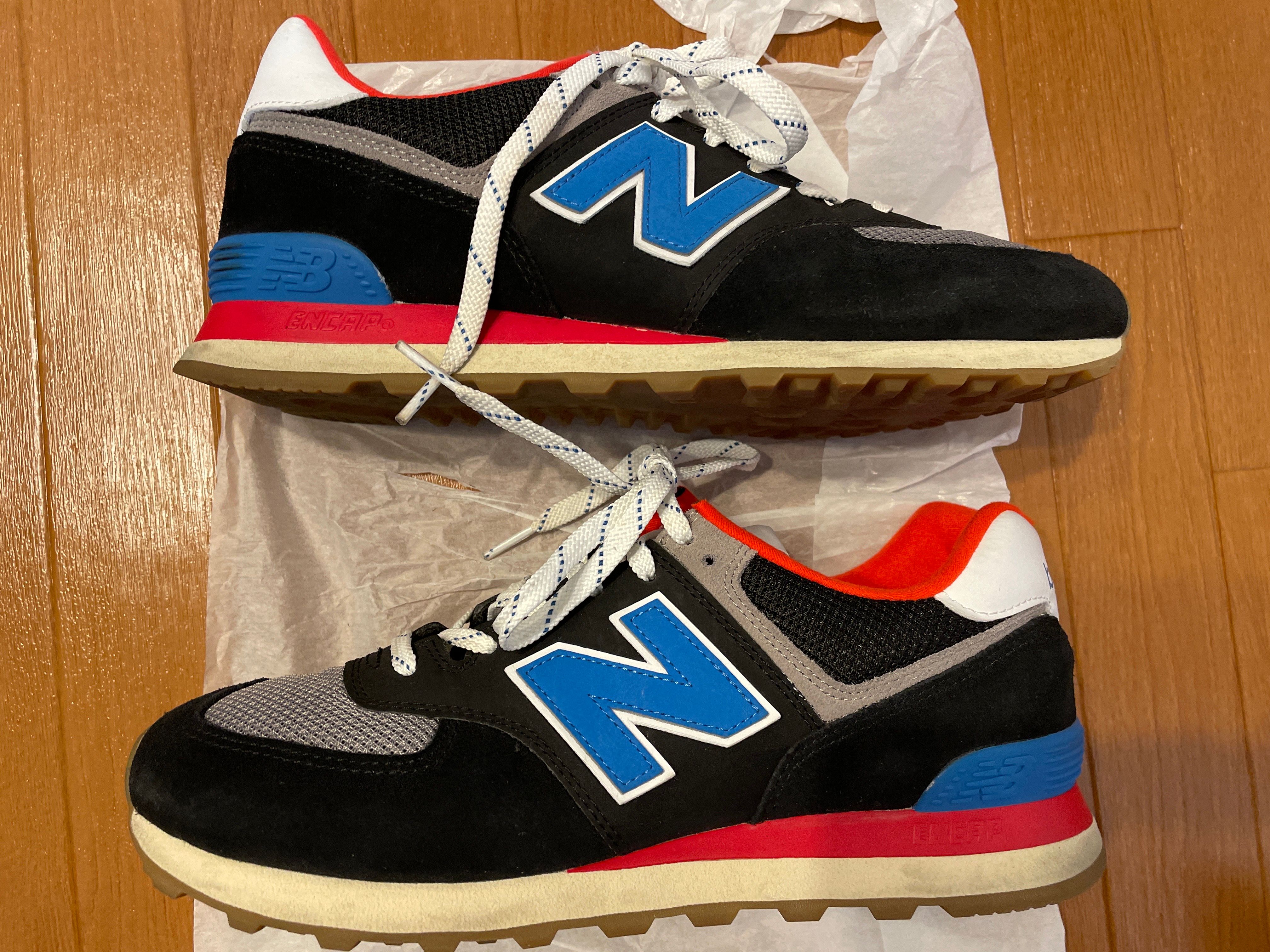 New Balance 574 "Black Blue Red"