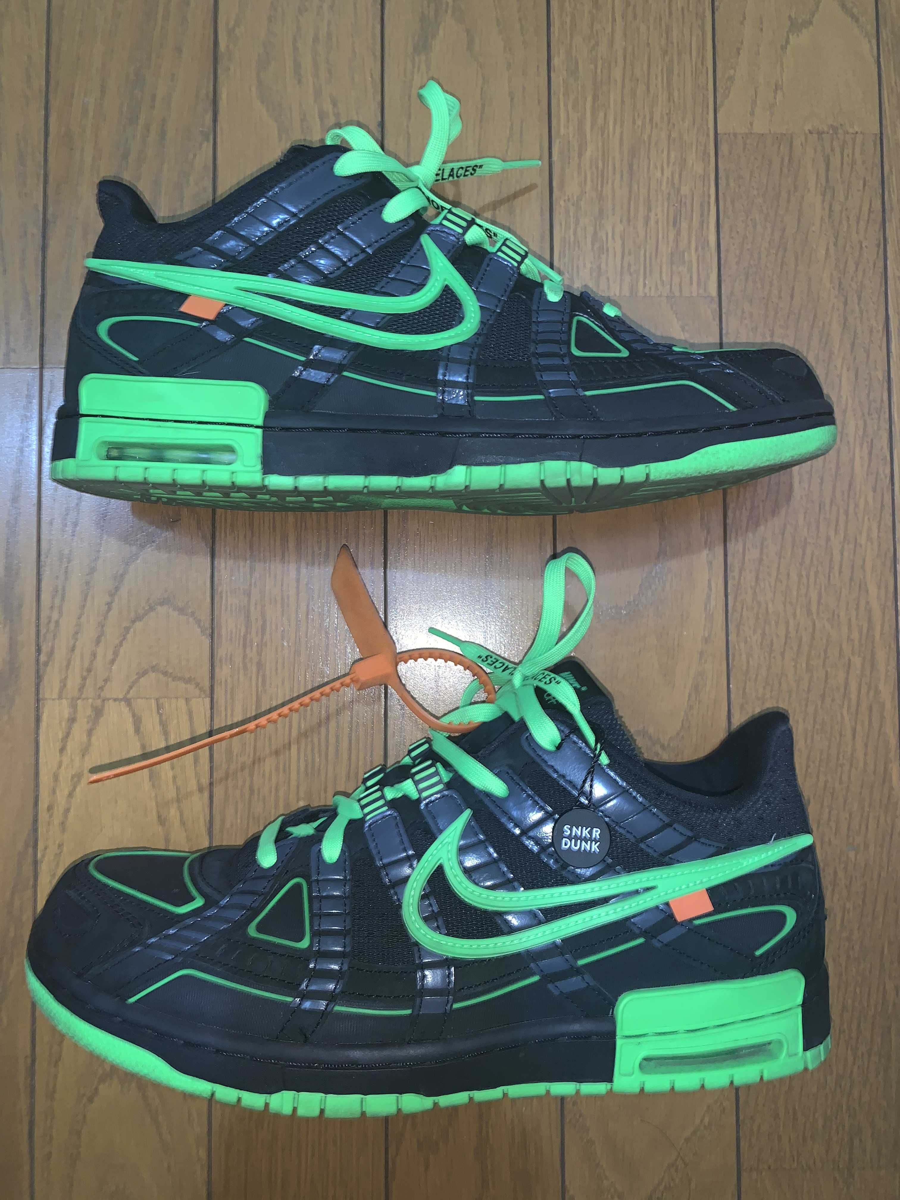 Off-White × Nike Air Rubber Dunk "Black/Green Strike"