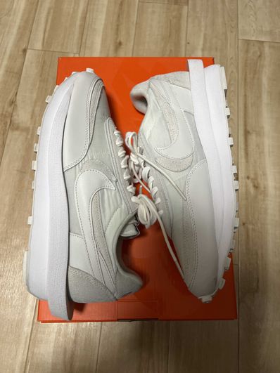 sacai × Nike LDV Waffle "Triple White"