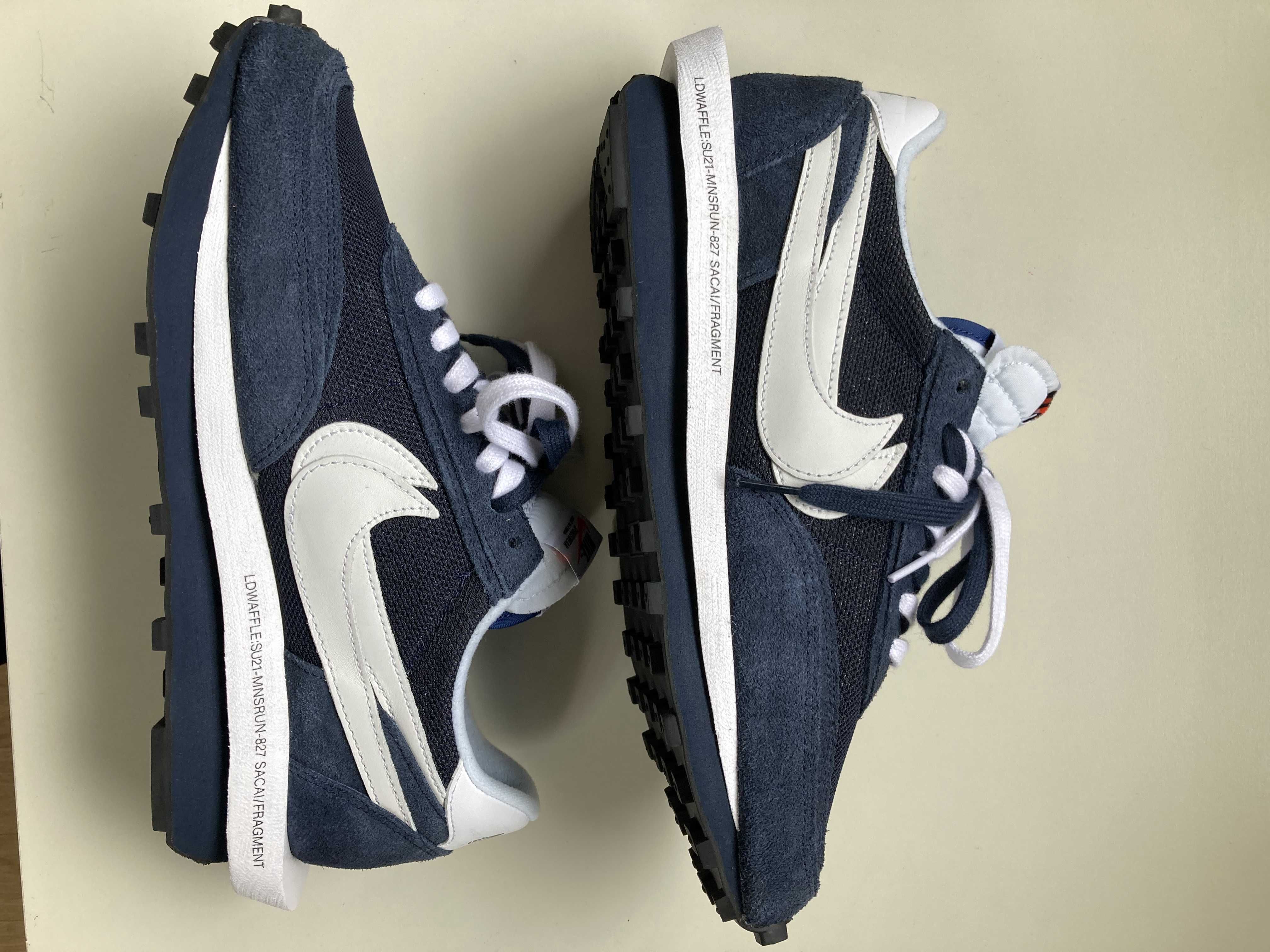 Fragment × sacai × Nike LD Waffle "Blackended Blue"