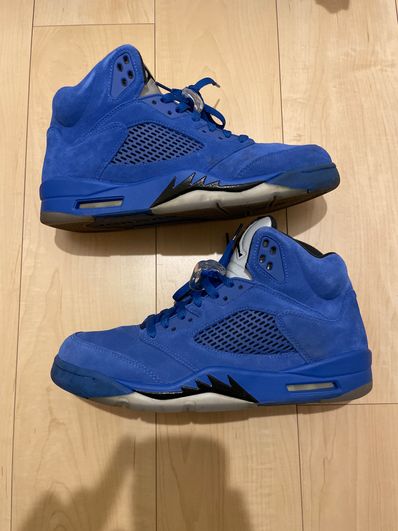Retro 5 sales blue suede