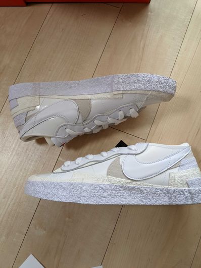 sacai × Nike Blazer Low "White Patent Leather"