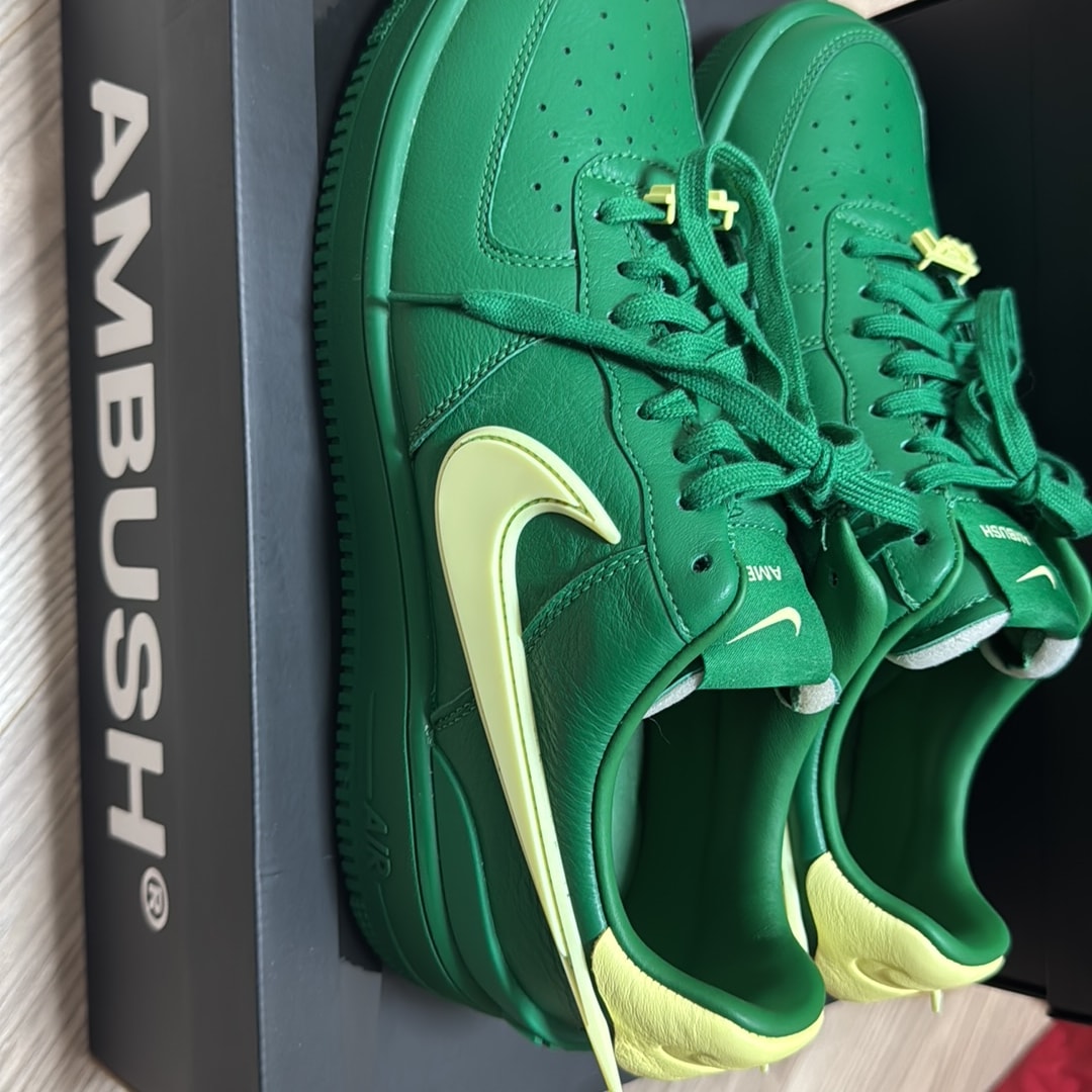 AMBUSH × Nike Air Force 1 Low "Pine Green and Citron"