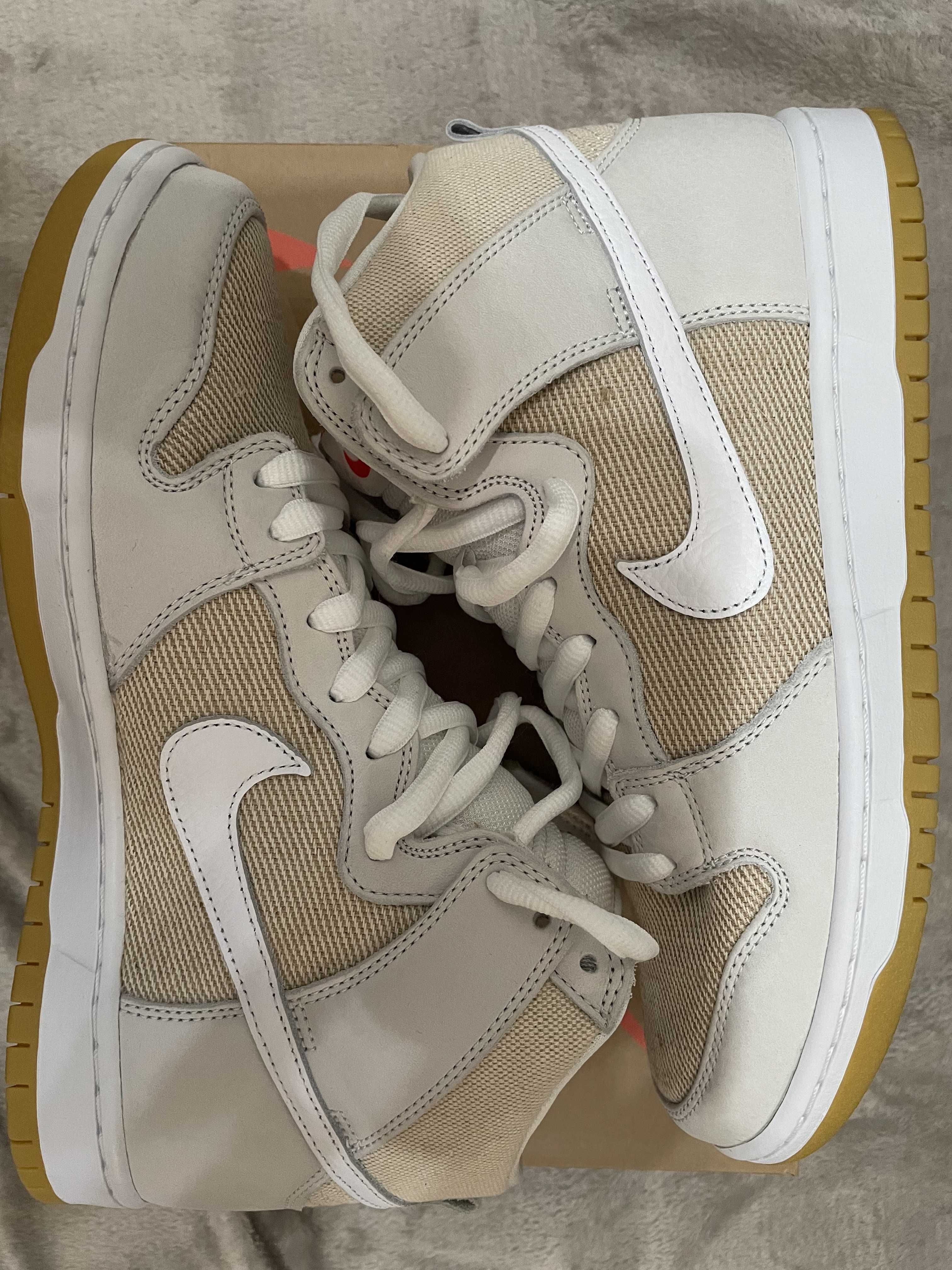 Nike SB Dunk High Pro ISO "Orange Label Unbleached Natural"