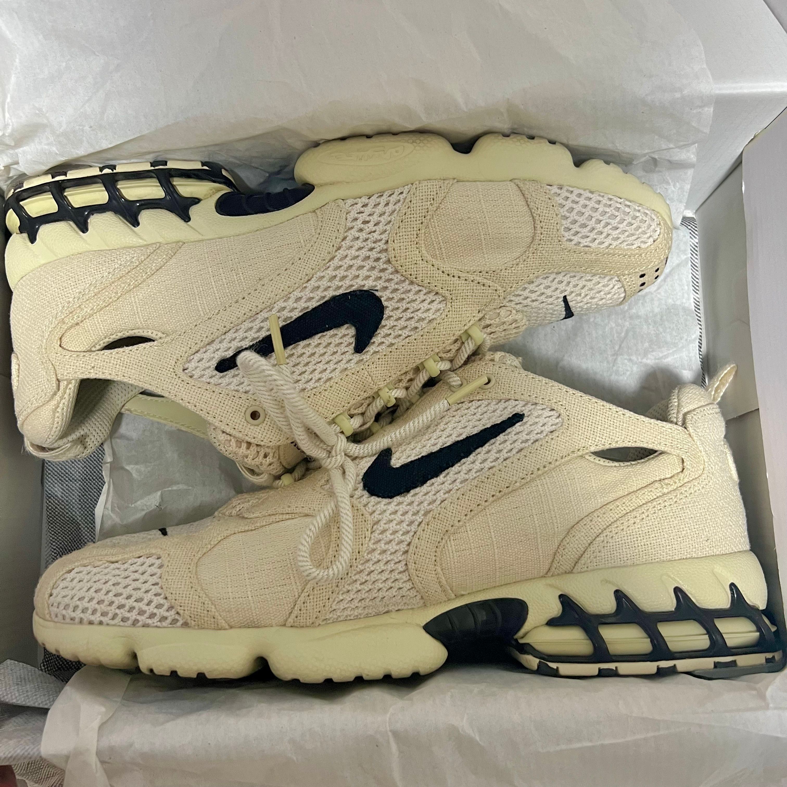 Stussy × Nike Air Zoom Spiridon CG 2 "Fossil/Black"