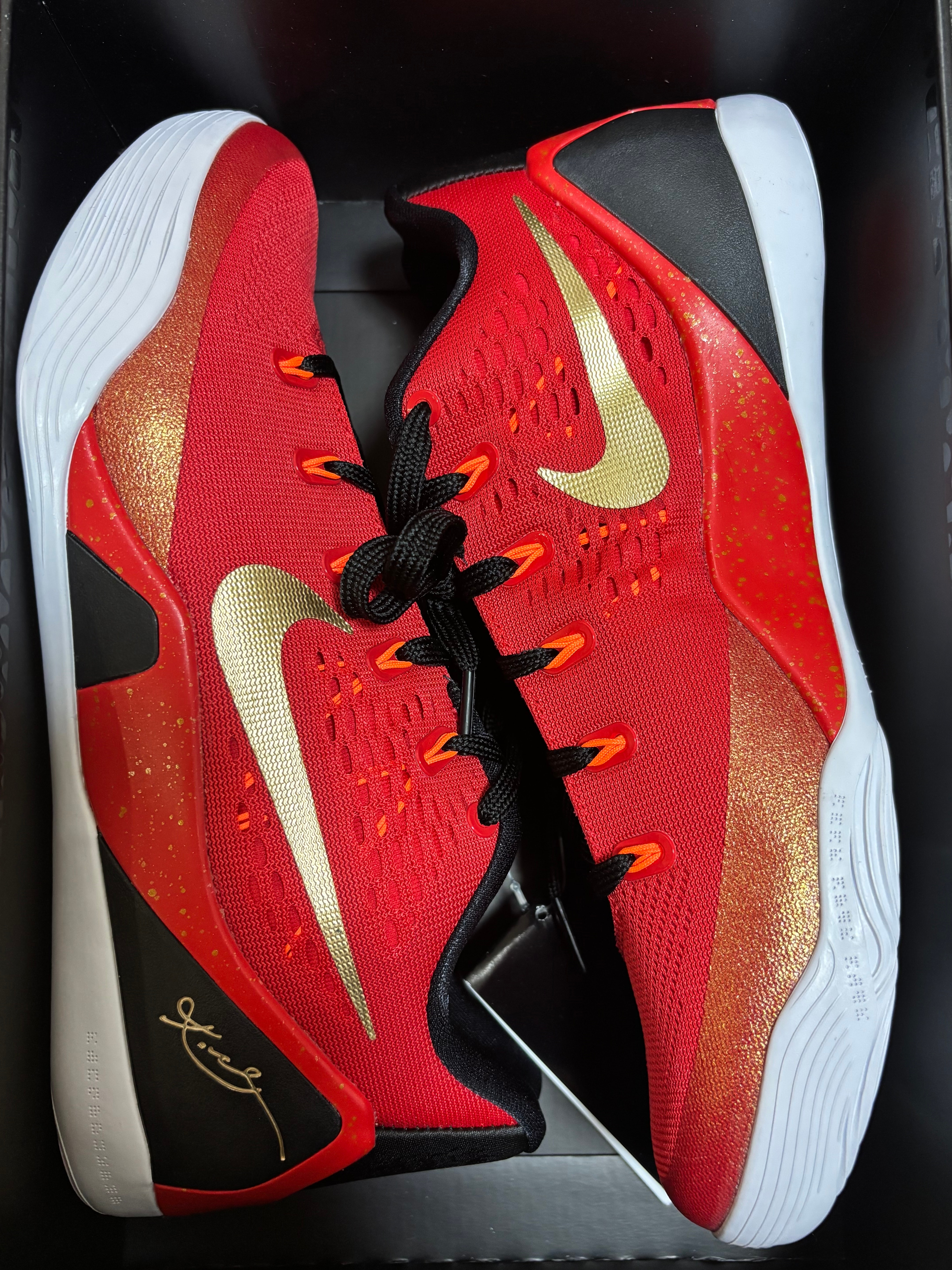 Nike Kobe 9 Low Protro EM "China/University Red and Metallic Gold"
