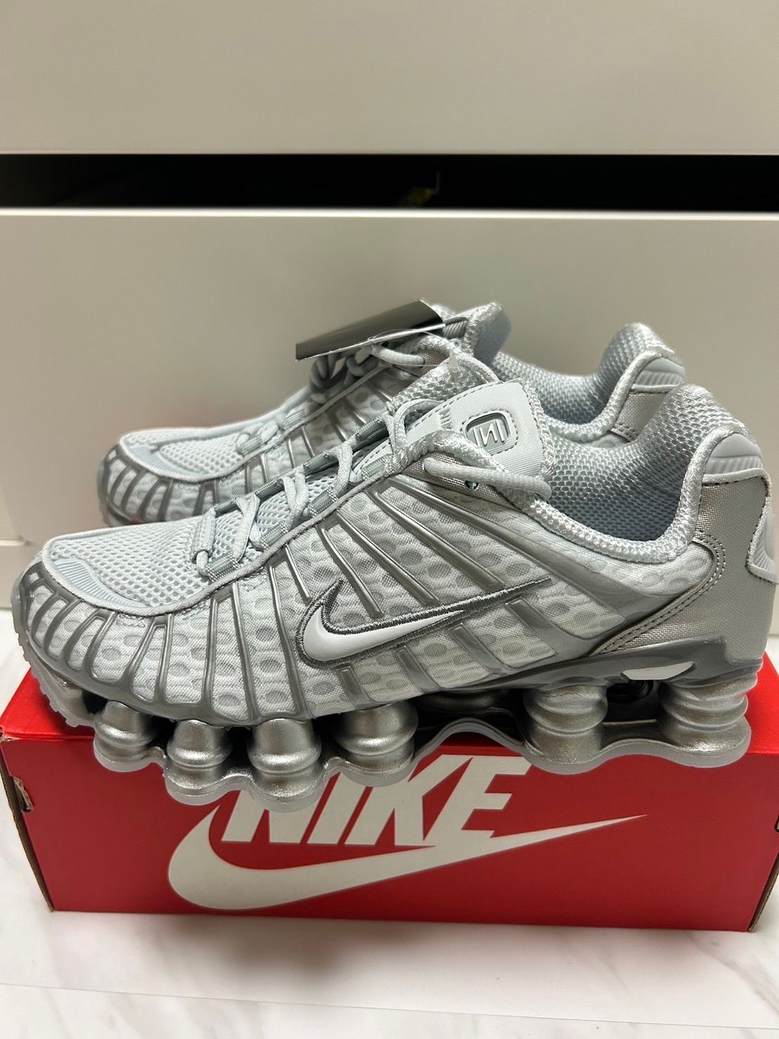 Nike Women's Shox TL "Pure Platinum and Metallic Silver"