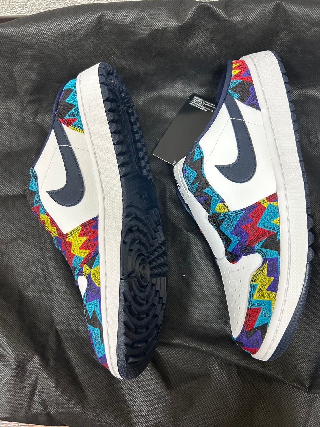 Nike Air Jordan 1 Mule Golf "White/Speed Yellow/University Red/Obsidian"