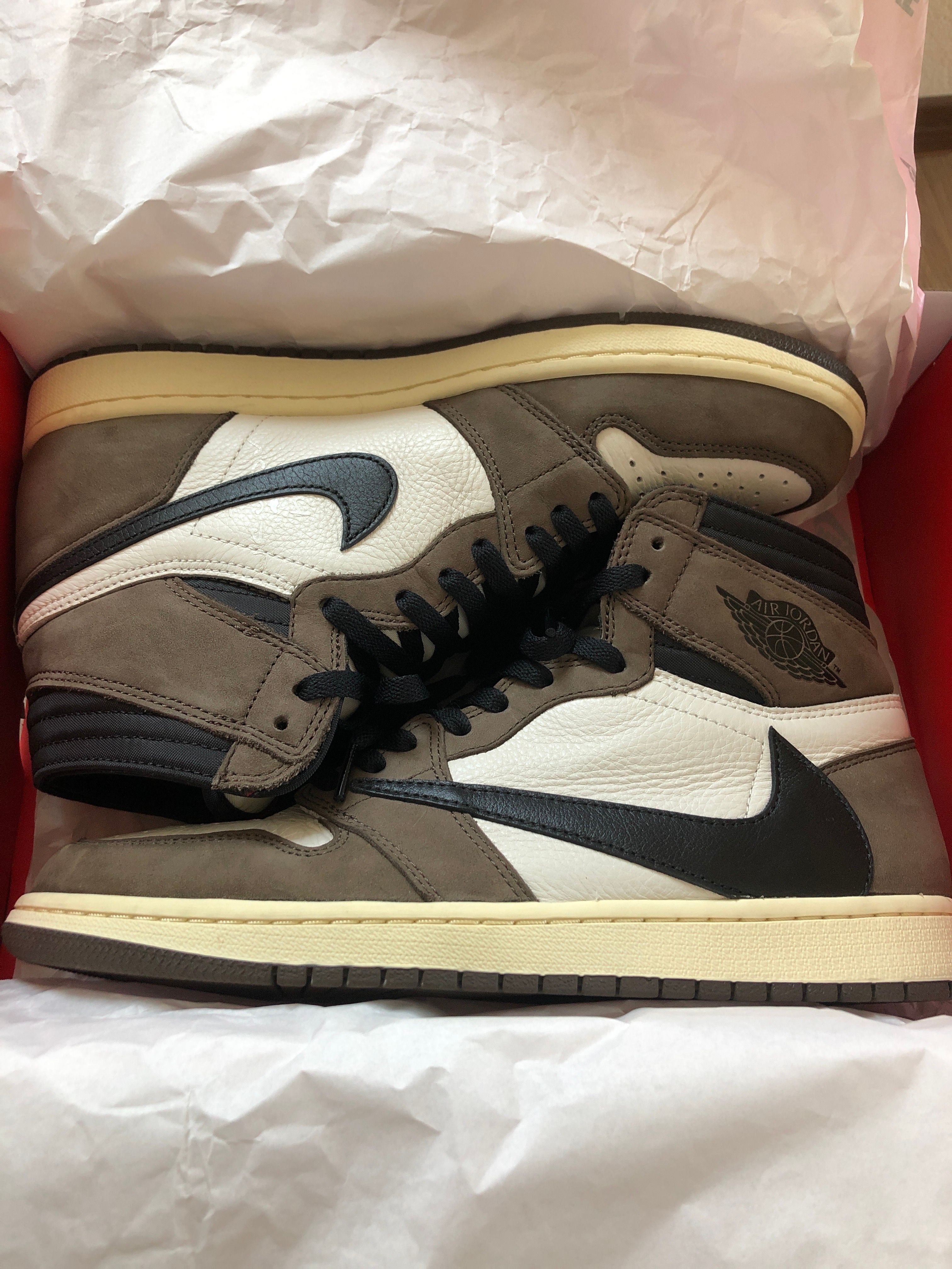 Travis Scott × Nike Air Jordan 1 Retro High OG TS SP "Sail/Dark Mocha"