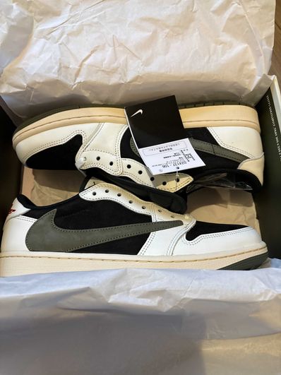 Travis Scott × Nike Women's Air Jordan 1 Low OG "Medium Olive"