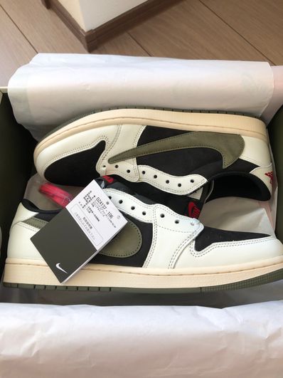 Travis Scott × Nike Women's Air Jordan 1 Low OG "Medium Olive"