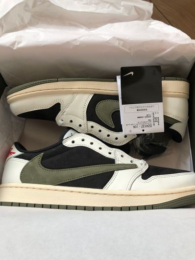 Travis Scott × Nike Women's Air Jordan 1 Low OG "Medium Olive"