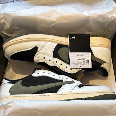 Travis Scott × Nike Women's Air Jordan 1 Low OG "Medium Olive"