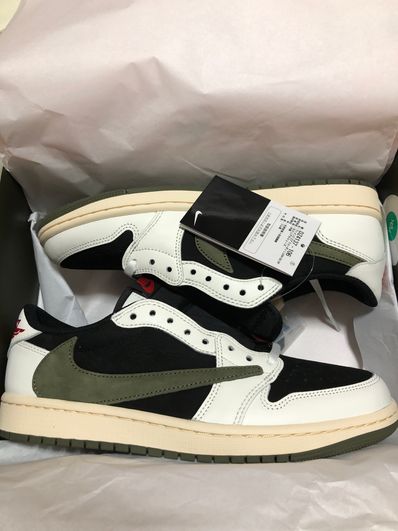 Travis Scott × Nike Women's Air Jordan 1 Low OG "Medium Olive"