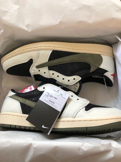 Travis Scott × Nike Women's Air Jordan 1 Low OG "Medium Olive"