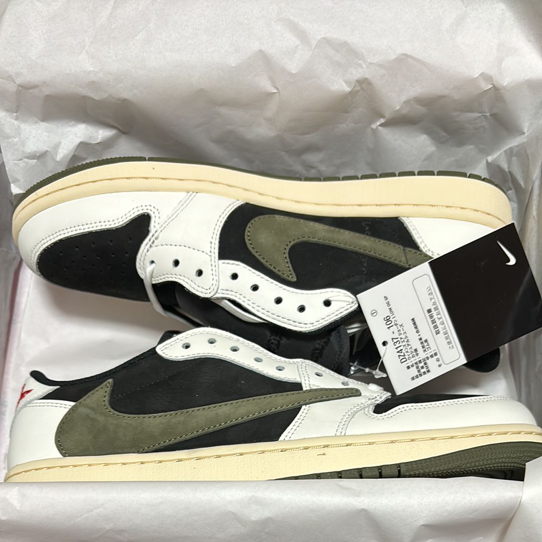 Travis Scott × Nike Women's Air Jordan 1 Low OG "Medium Olive"