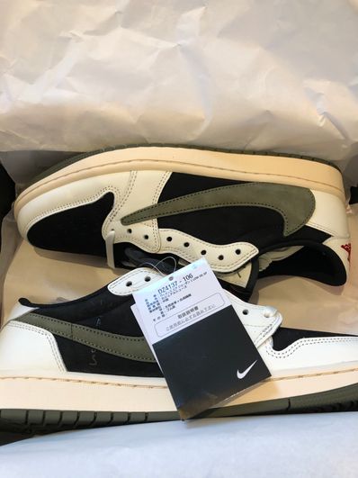 Travis Scott × Nike Women's Air Jordan 1 Low OG "Medium Olive"