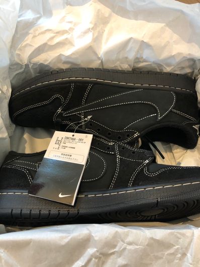 Travis Scott × Nike Air Jordan 1 Low OG SP "Black Phantom"