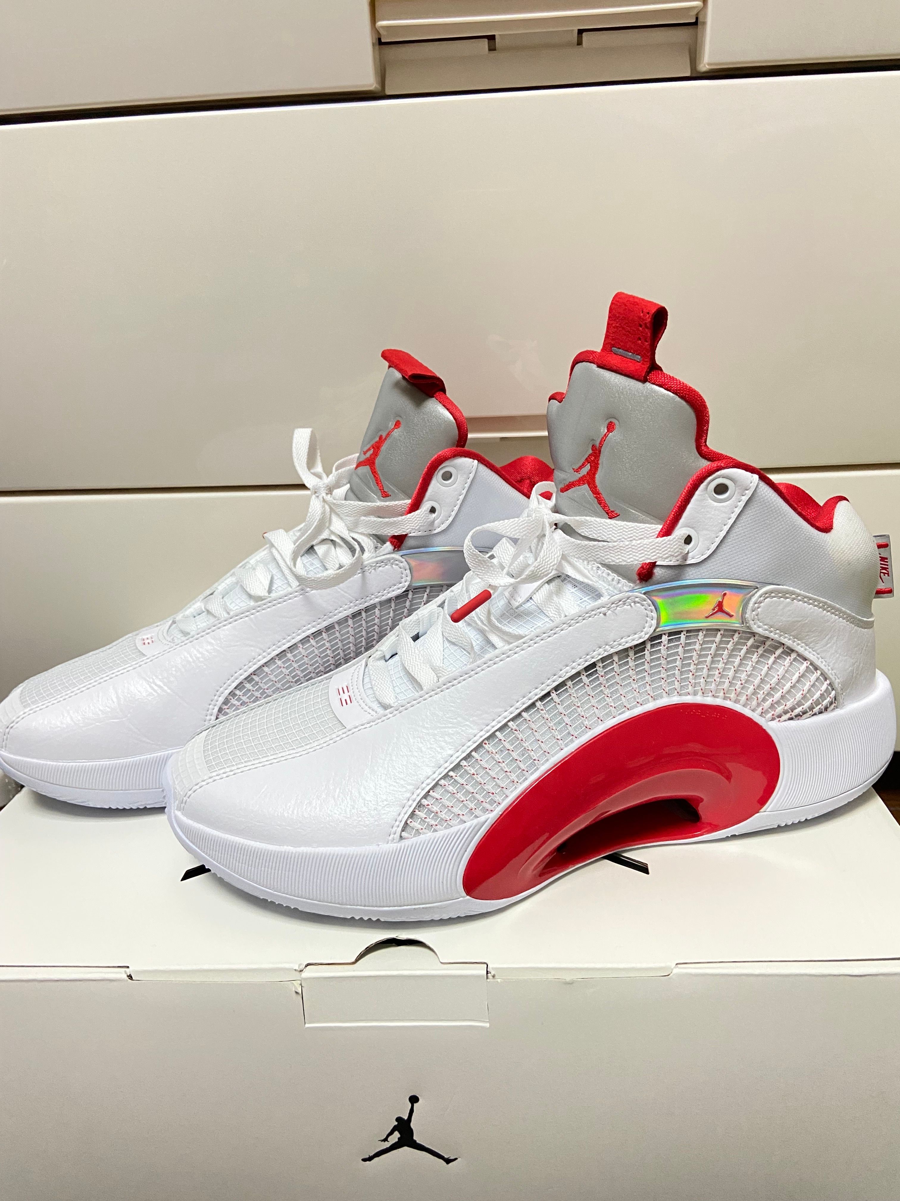 Nike Air Jordan 35 "Fire Red" (White Sole)