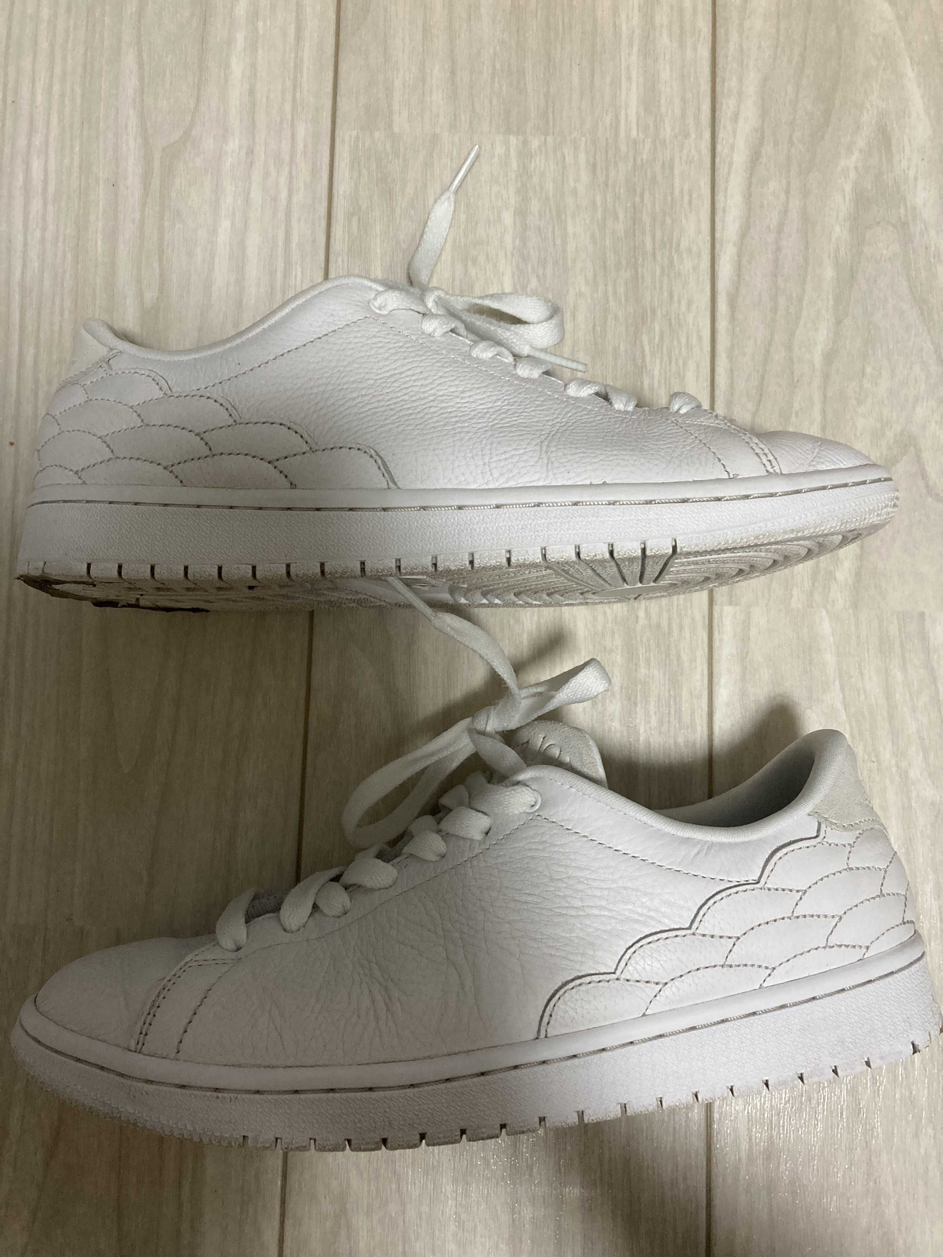 Nike Air Jordan 1 Low Centre Court "White On White"