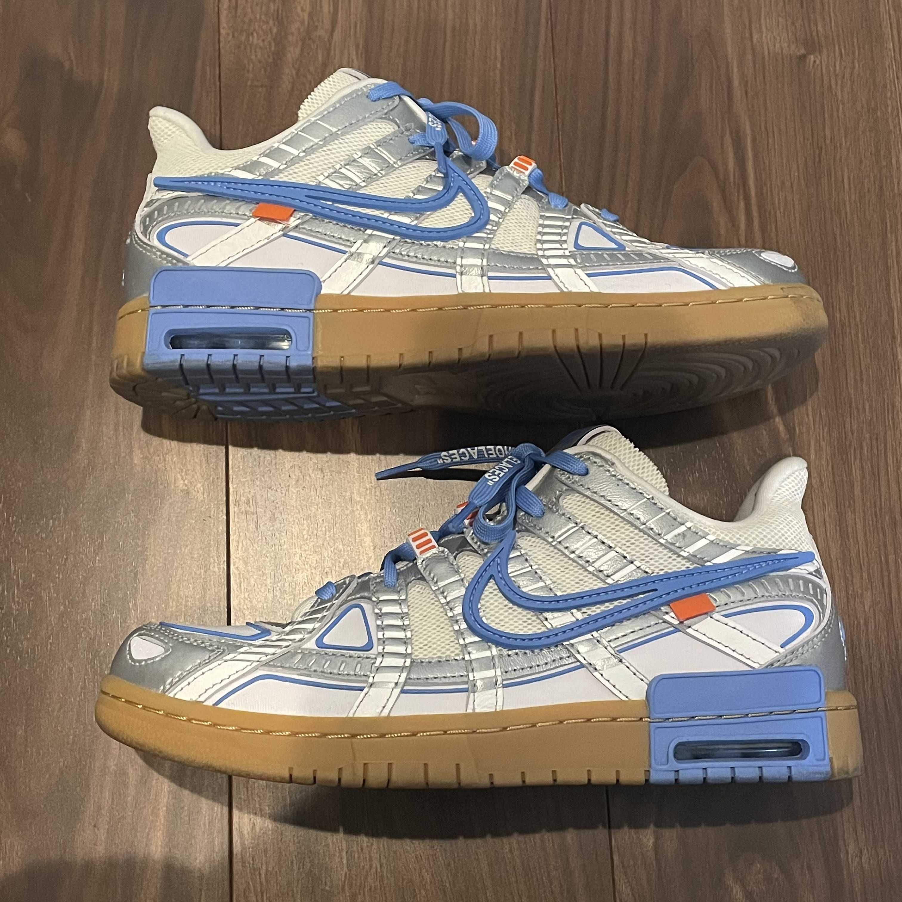Off-White × Nike Air Rubber Dunk "White/University Blue" 