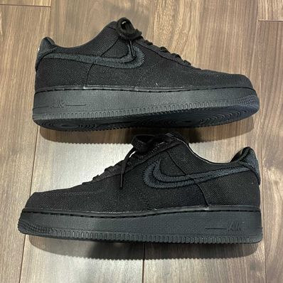 Stussy × Nike Air Force 1 Low "Triple Black"