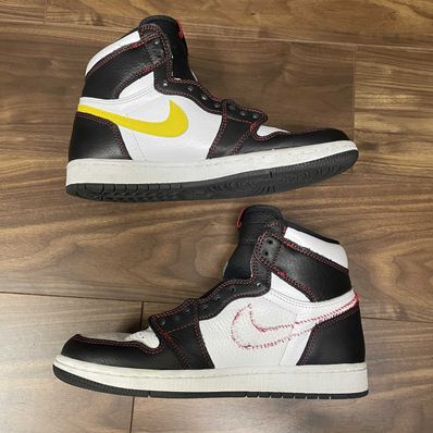 Nike Air Jordan 1 High OG Defiant "Black/Yellow/Gym Red"