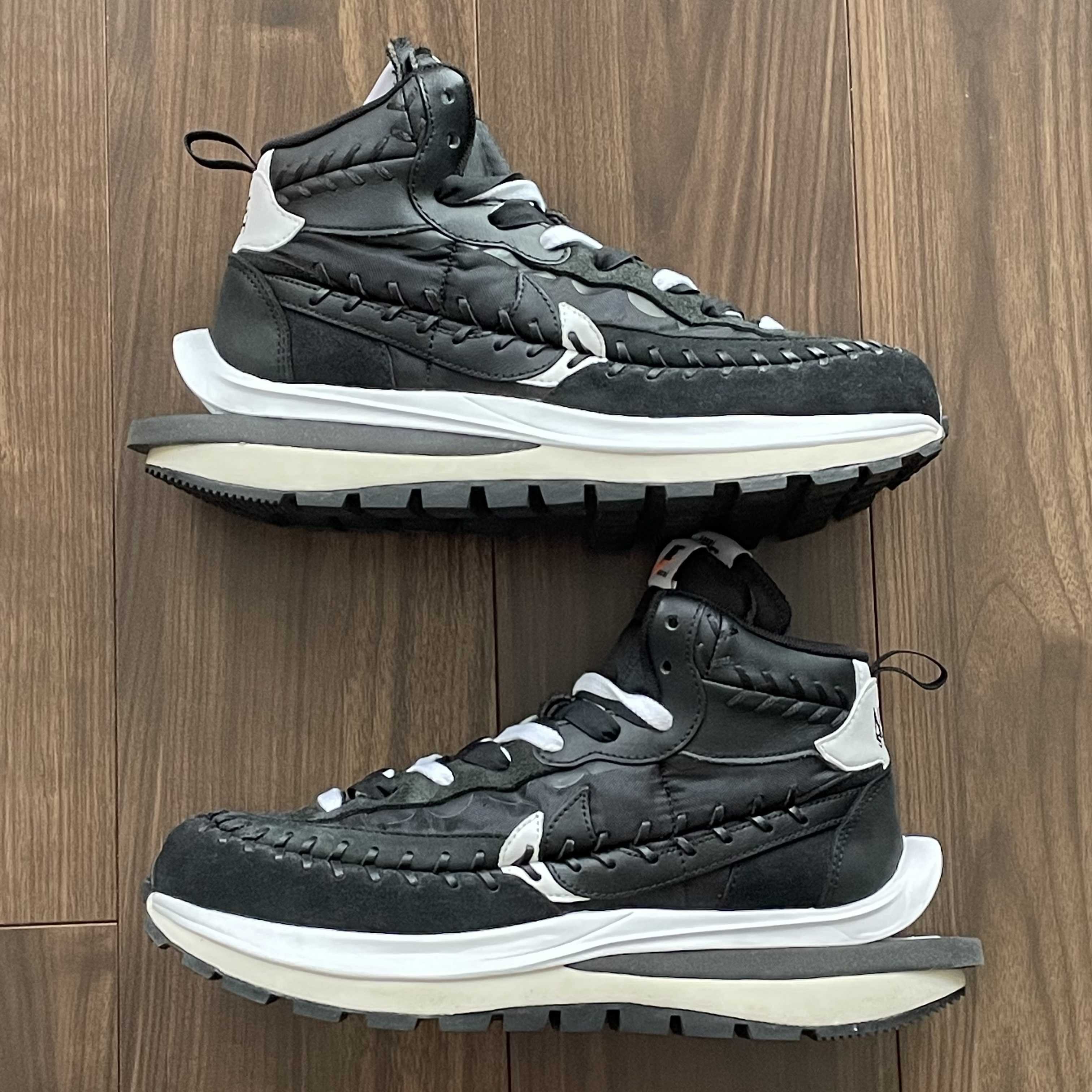 Jean-Paul Gaultier × sacai × Nike Vapor Waffle "Black/Black-White"