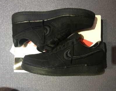 Stussy × Nike Air Force 1 Low "Triple Black"