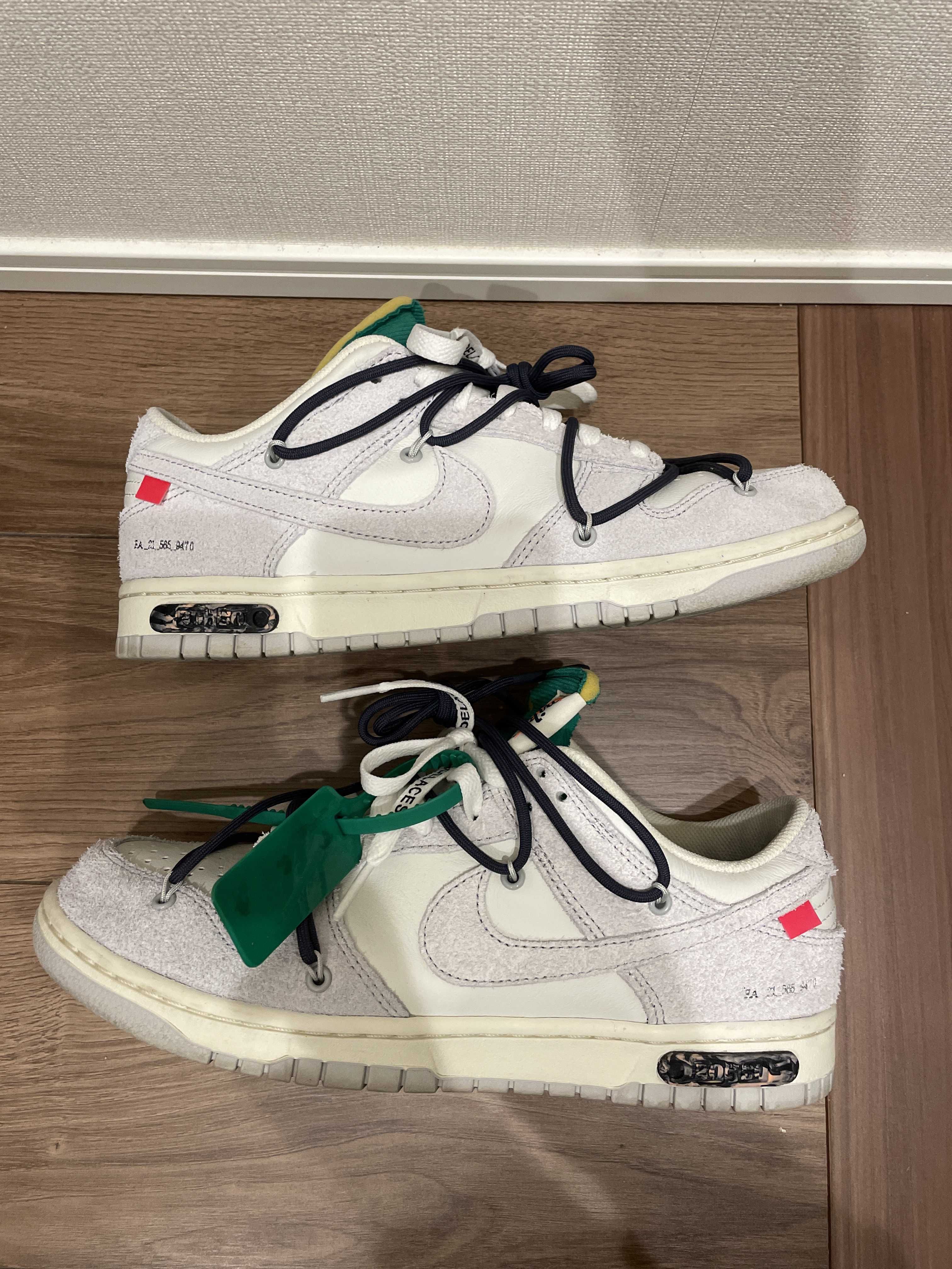 Off-White × Nike Dunk Low "Sail/Neutral Grey/Gridiron"