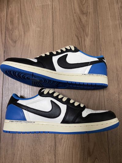 Travis Scott × fragment design × Nike Air Jordan 1 Low OG SP "Military Blue"