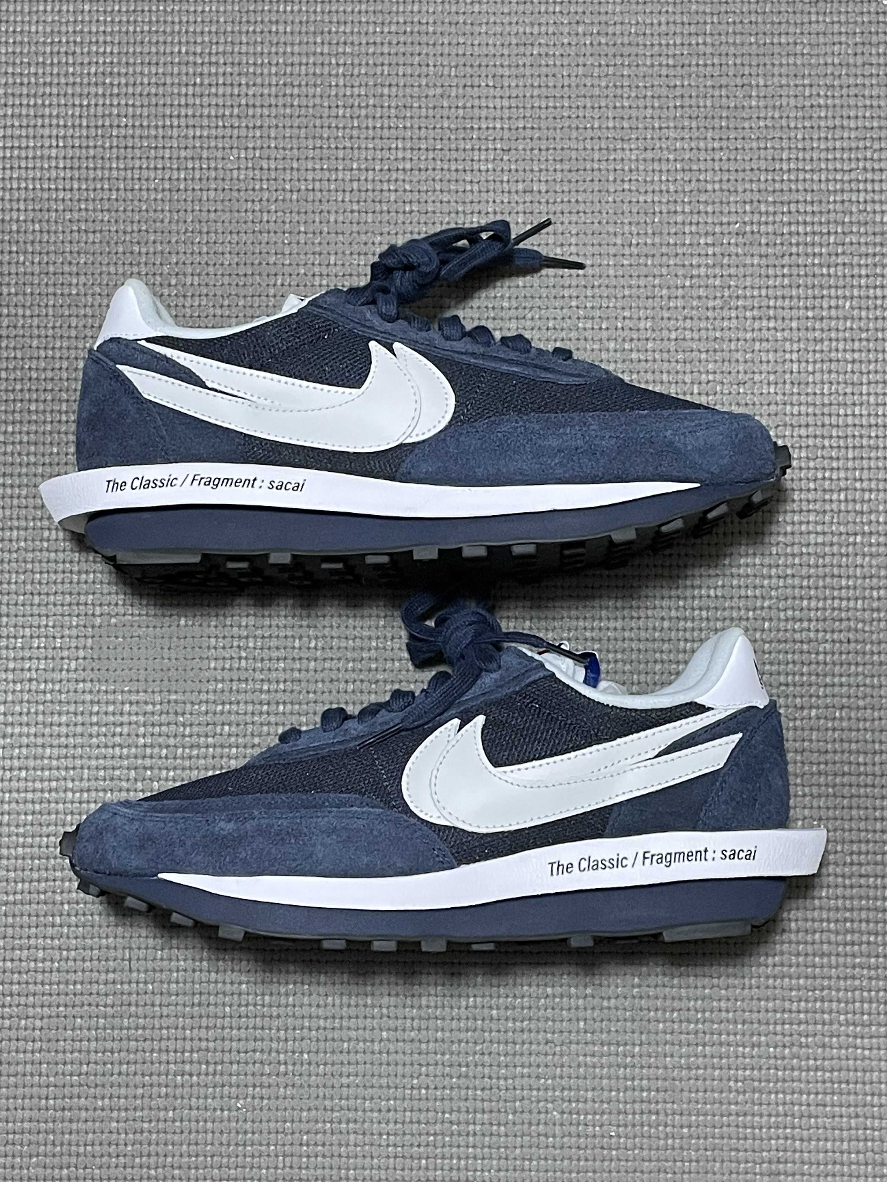 Fragment × sacai × Nike LD Waffle "Blackended Blue"