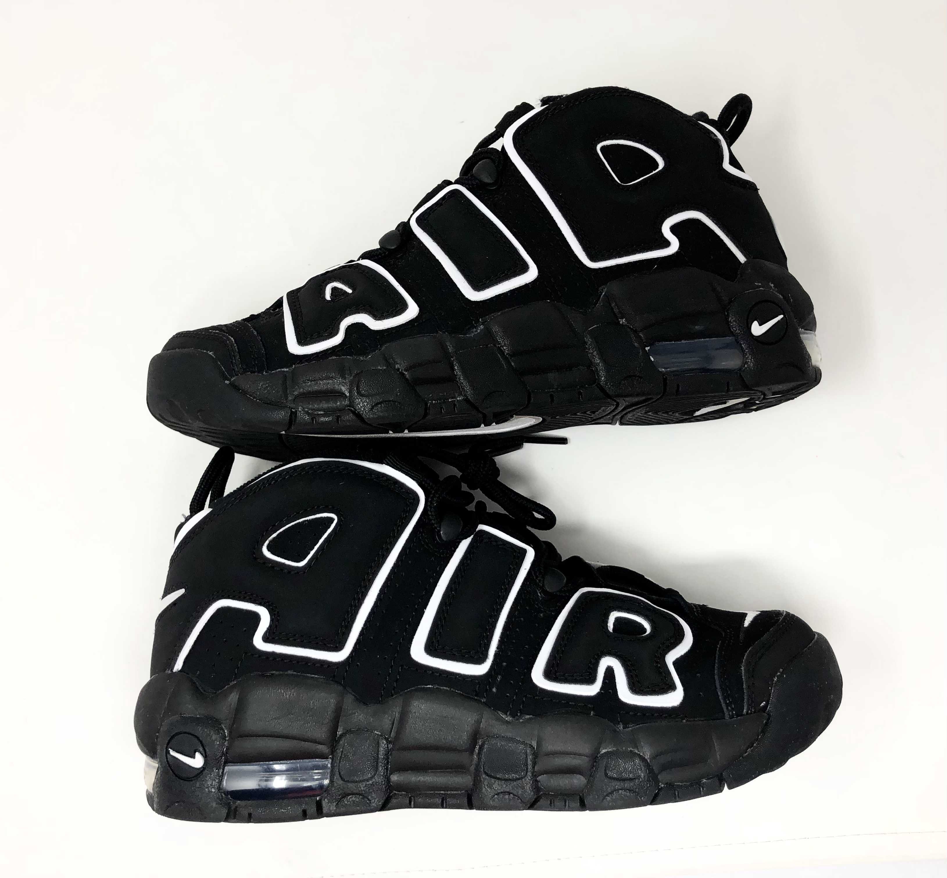 NIKE AIR MORE UPTEMPO GS "BLACK/WHITE"(2020)