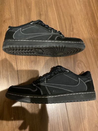 Travis Scott × Nike Air Jordan 1 Low OG SP "Black Phantom"