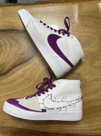 Nike SB Blazer Mid Edge "White/Purple/Gold"