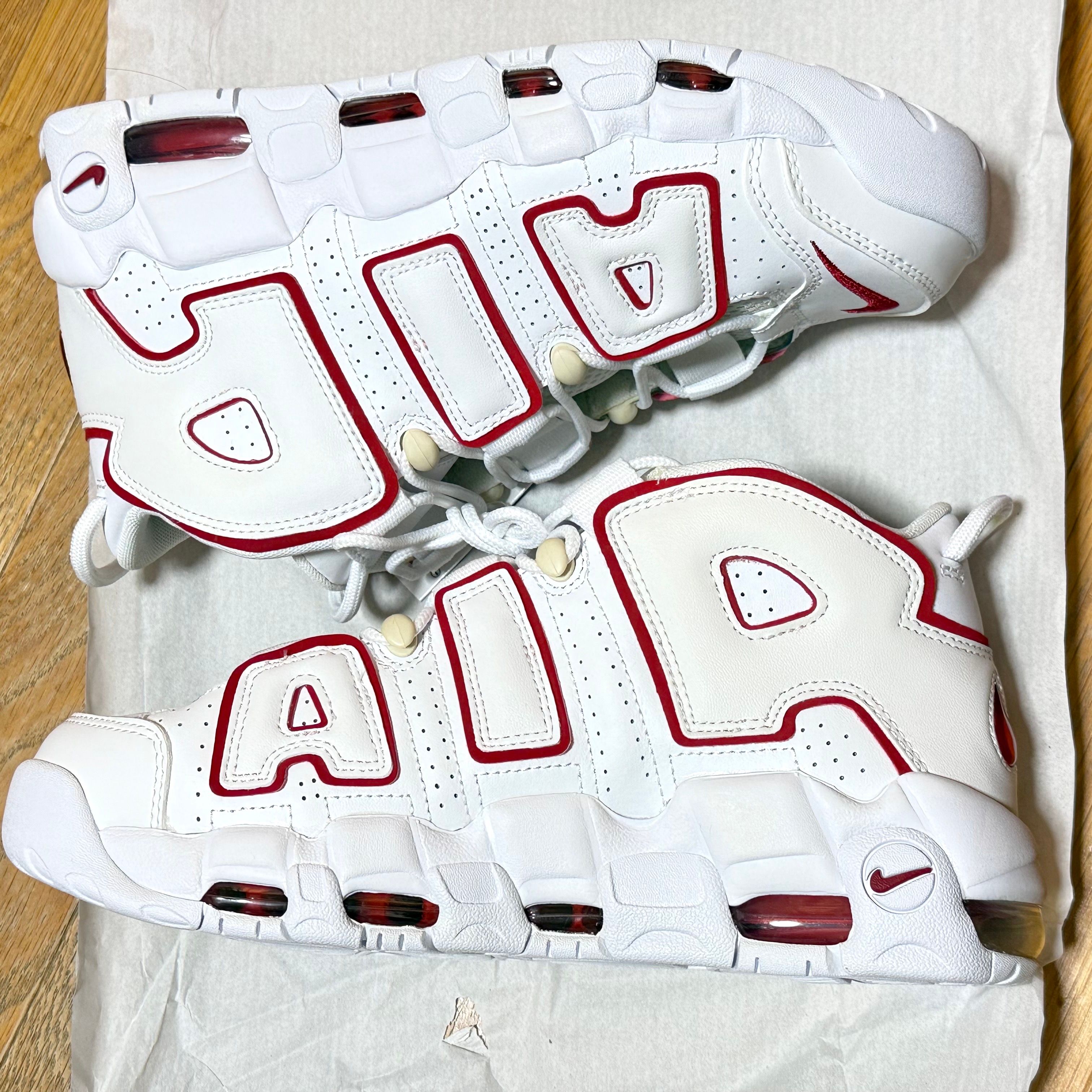 NIKE AIR MORE UPTEMPO "WHITE/VARSITY RED" (2021)